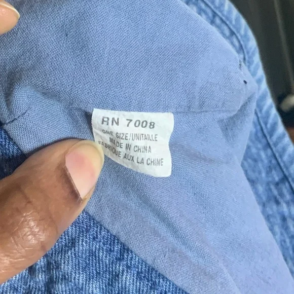 Vintage Denim Jean Bucket Hat blue - Picture 4 of 5